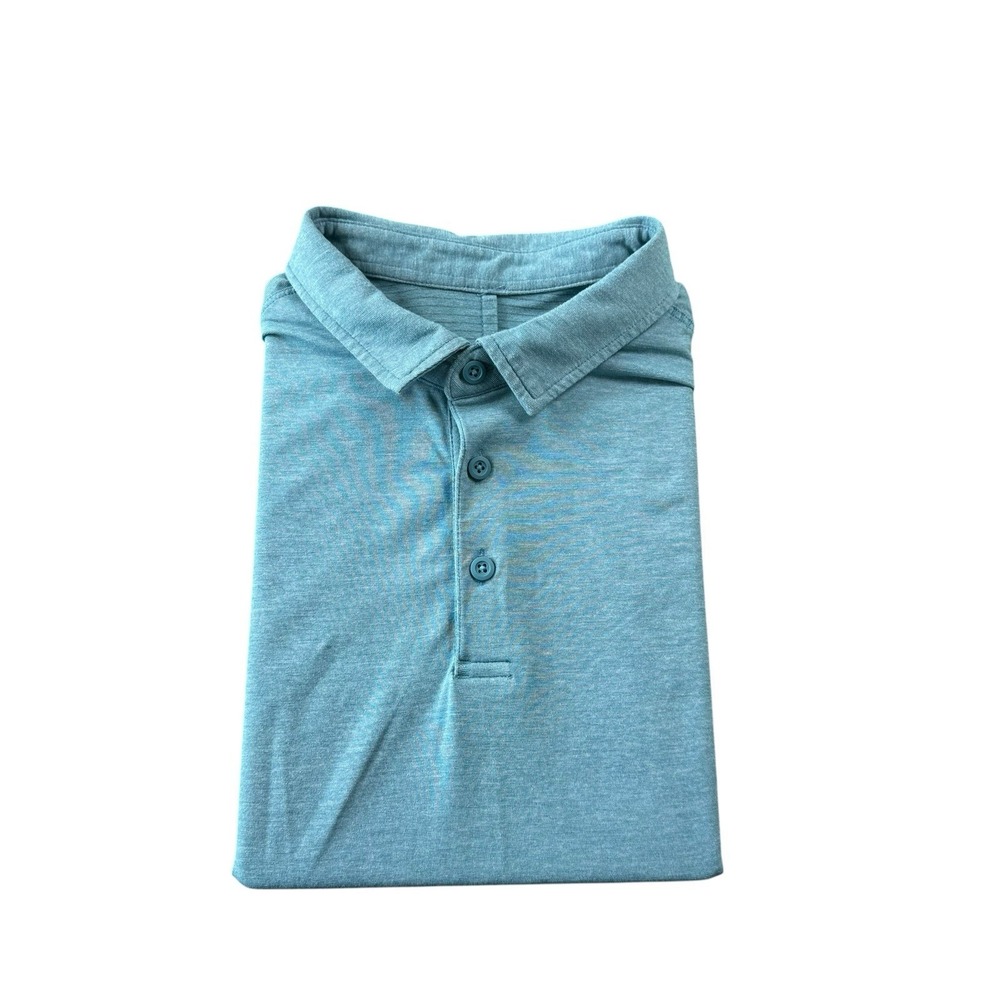 Lululemon Blue Performance Evolution S/S Polo Shirt Size Small